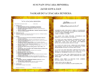 Download Susunan Upacara Bendera, Janji Siswa Dan Contoh Naskah Do'a 