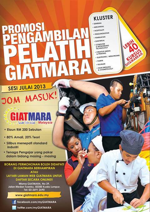 Permohonan Masuk Giat Mara Sesi Julai 2013 Www Giatmara Edu My Oh Buletin Media Informasi Malaysia