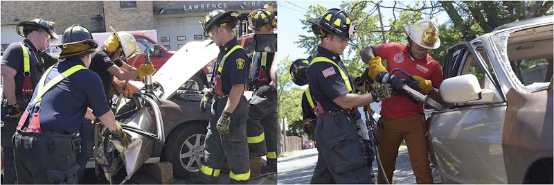 Bomberos de Neyba reciben entrenamientos en Lawrence en herramientas de potencia, botes y escaleras 