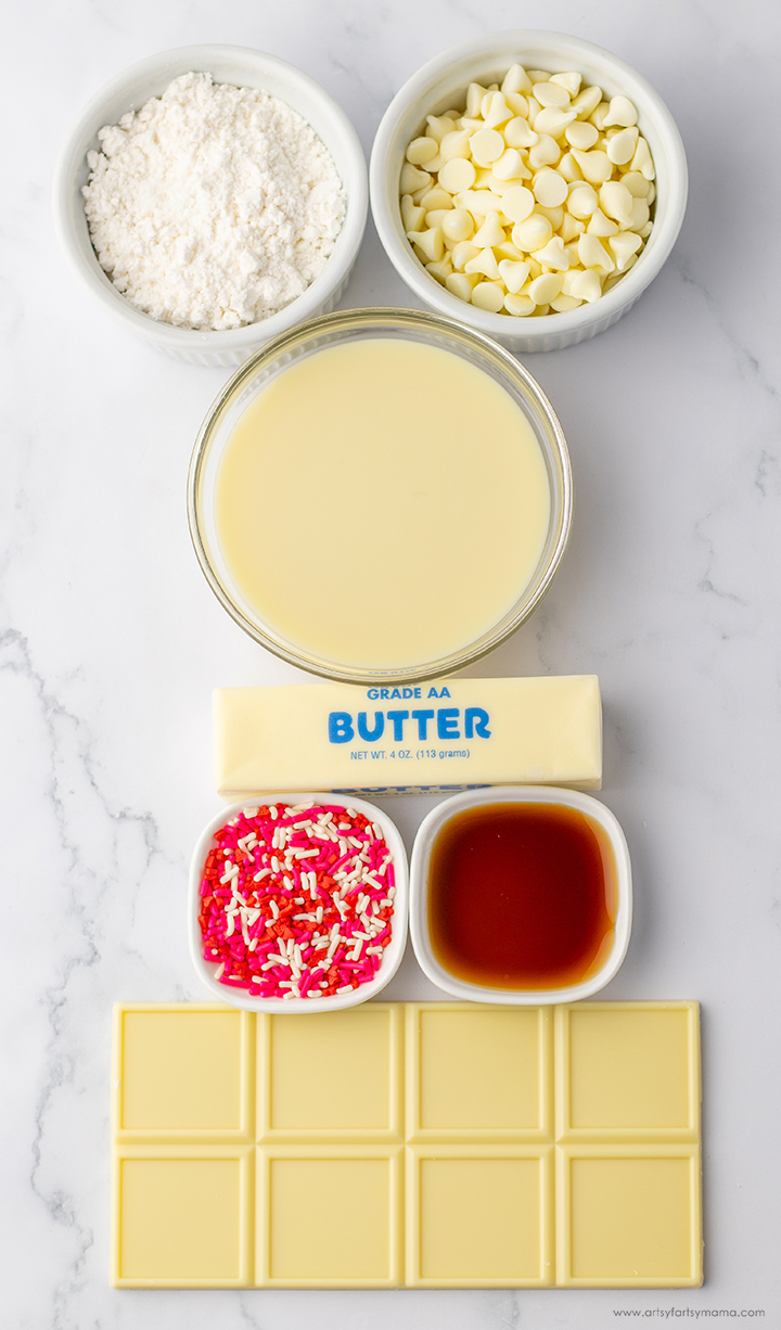 Valentine Sugar Cookie Fudge