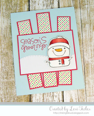 Snowman Season's Greetings card-designed by Lori Tecler/Inking Aloud-stamps and dies from Paper Smooches