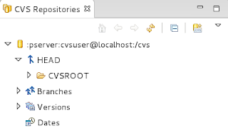 CVS repository added to Eclipse