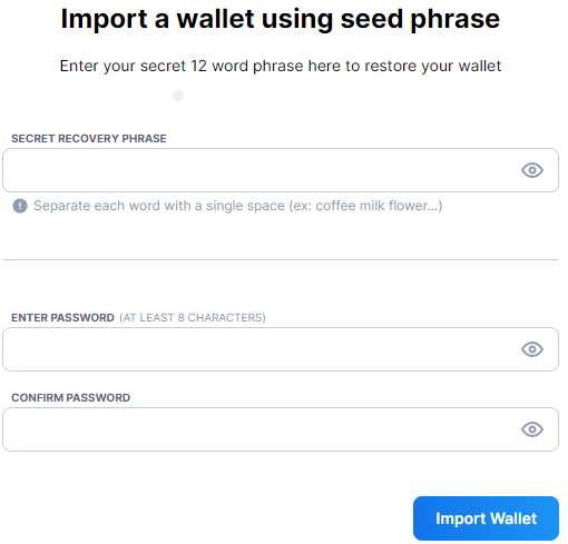 import trust wallet to Ronin Wallet