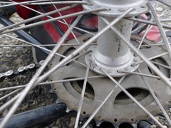 Broken rear hub ... damn!  And so close to the end of the trip!