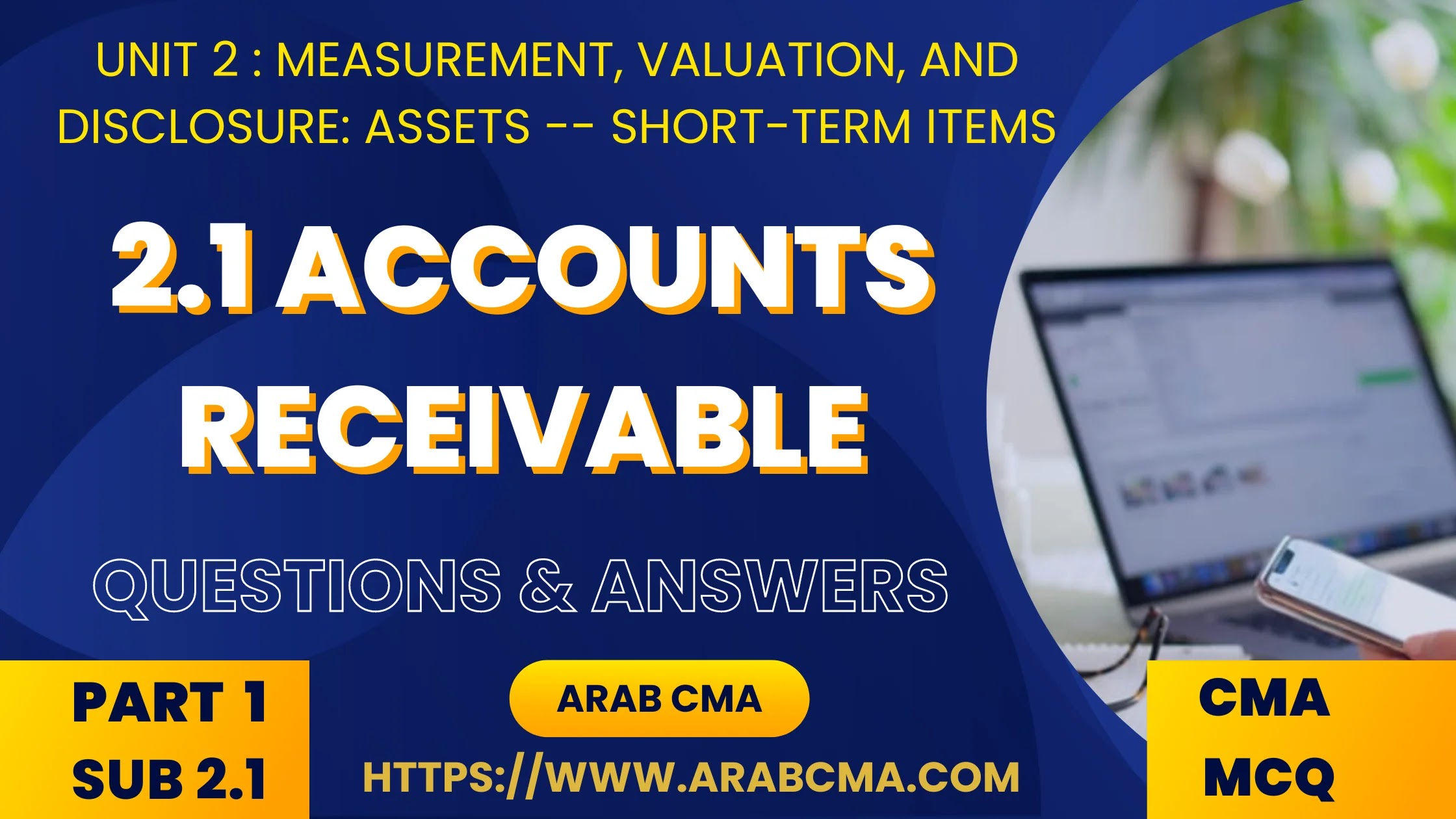 CMA PART 1 MCQ , subunit 1.2.1 Accounts Receivable