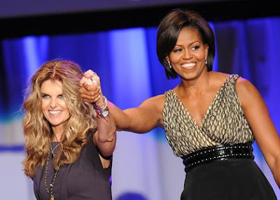 Michelle Obama and Maria Shriver at the Maria Shriver Women's Conference 2010