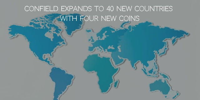 ConField expands to 40 new Countries with Four new Coins