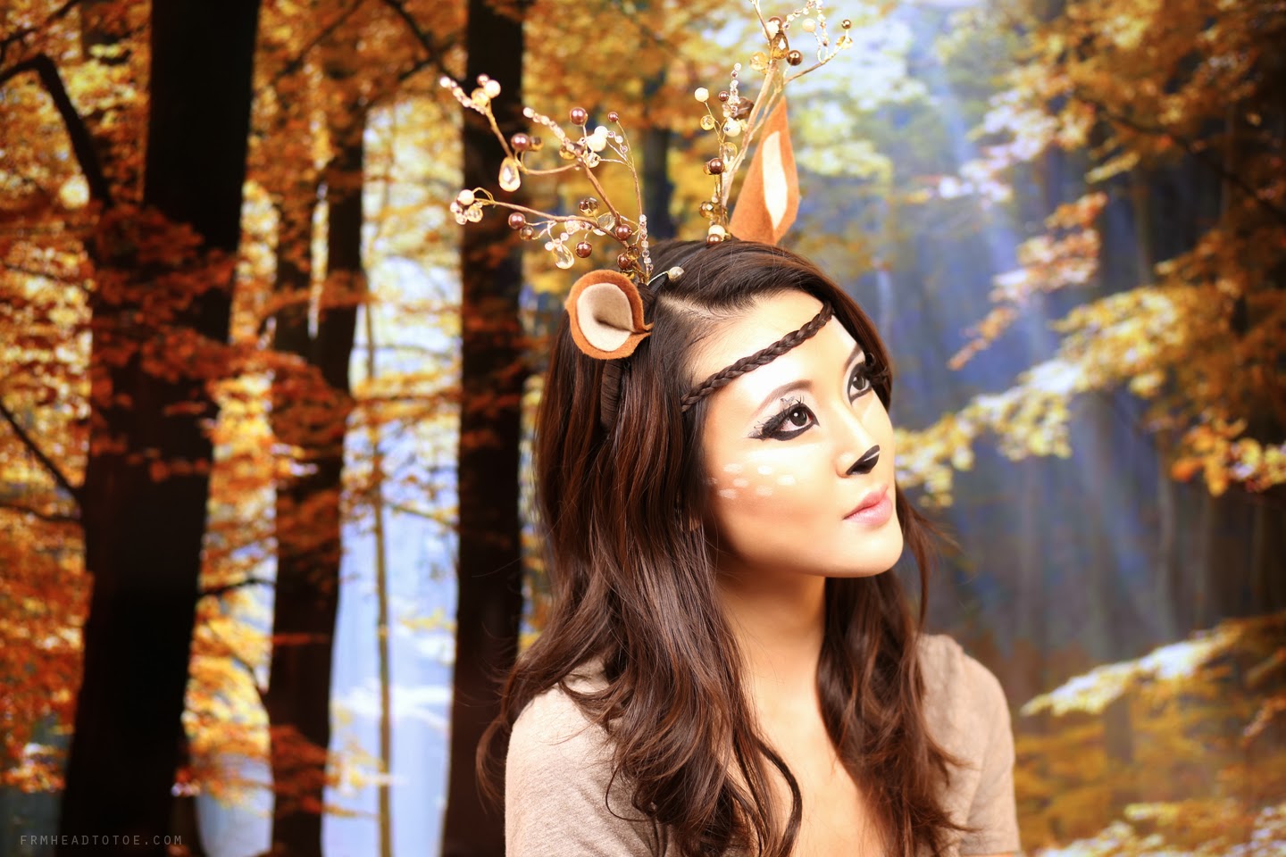 Deer Makeup Tutorial Halloween 2013 From Head To Toe