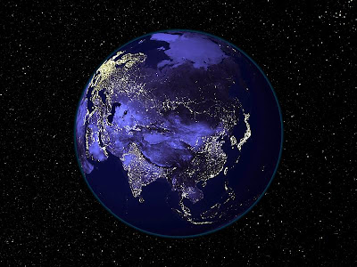 Images Of Earth From Space At Night. Earth At Night