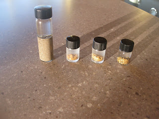 Gold, Vials, Mining, nuggets, flakes, flour