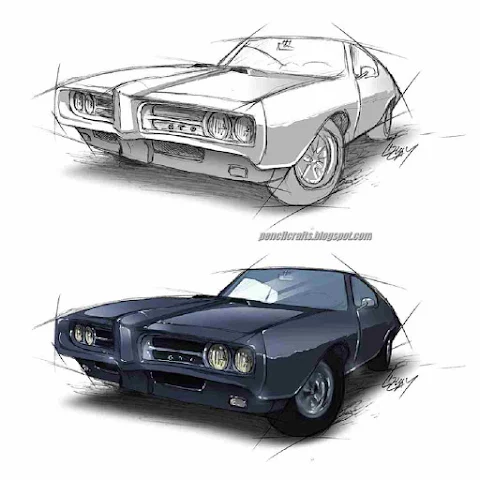 Here is a Car Drawing Sketch.