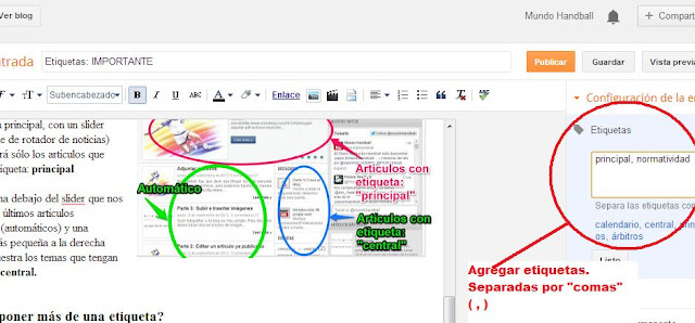 Crear una web. Como insertar imágenes | Un servicio de mundohandball.com