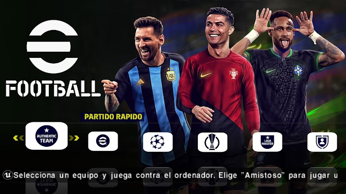  INCREIBLE! EFOOTBALL PES 2023 PPSSPP (TM ARTS) NUEVAS NOVEDADES, KITS 2023/24, CAMARA PS5 Y NARRADOR ESPAÑOL