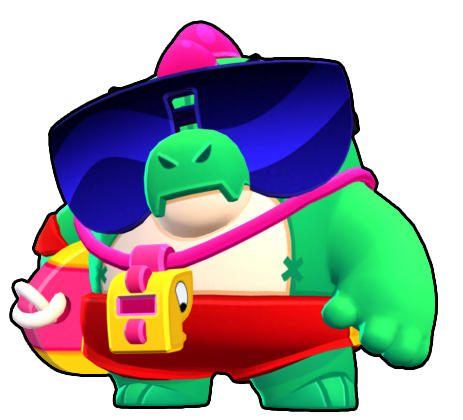 Brawl Stars BS New Season 7 Chromatic Brawler Buzz render png Season 7 GFX Pack