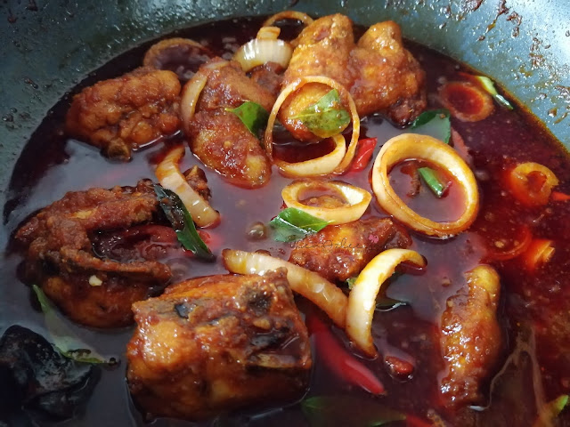 Resepi Ayam Masak Tomyam  Cara untuk membuat Ayam Masak kicap pedas