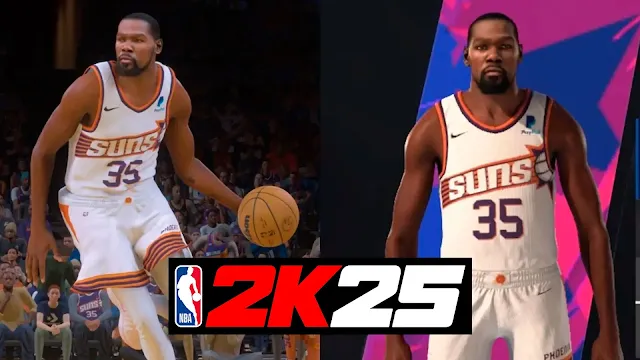 NBA 2K25 Kevin Durant Cyberface & Realistic Body