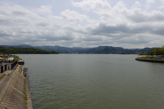 鳥取県東伯郡湯梨浜町藤津　浅津橋からの眺望