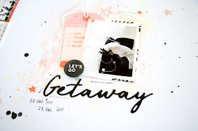 Getaway by ScatteredConfetti. // #scrapbooking #cratepaper #shimmerz #citrustwistkits