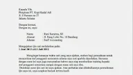 Contoh Surat Rasmi Yang Ada Letterhead