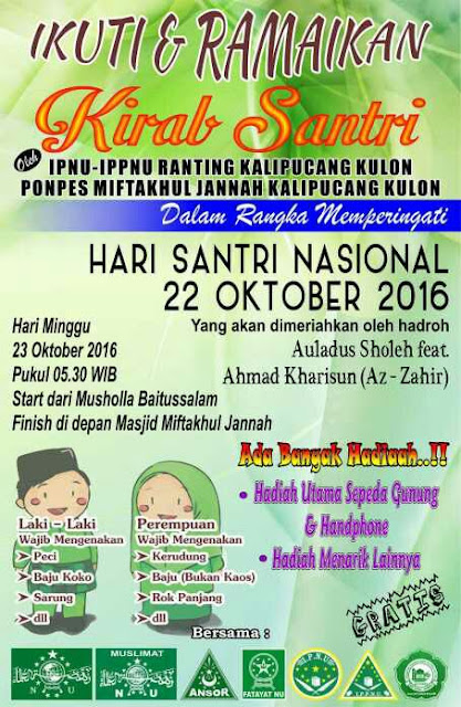 Event Batang 23 Oktober 2019 IPNU IPPNU Kalipucang 