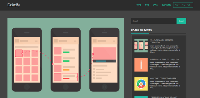 Dekoify blogger theme