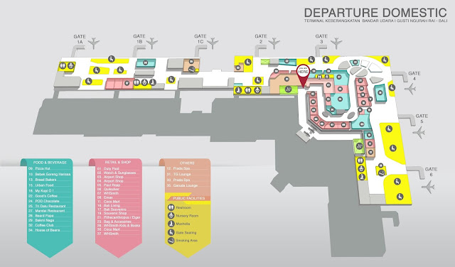 Males Megawe - Map Bali Airport