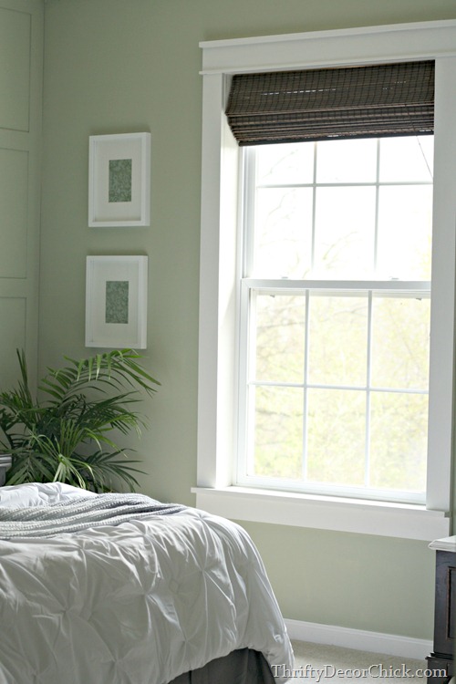 thick trim around window