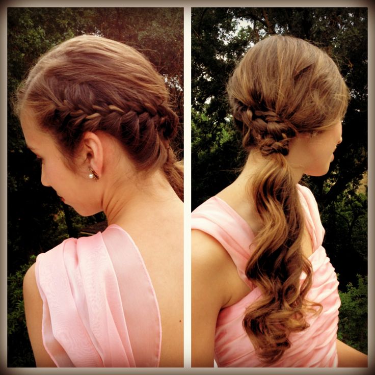 Simple Side Ponytail Hairstyle For Proms and Weddings