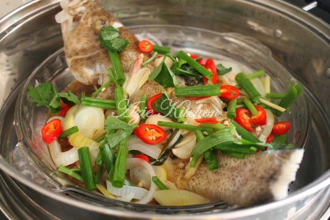 Ikan Kerapu Stim Ala Thai - Azie Kitchen