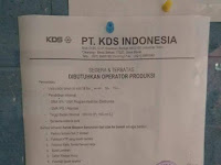 Lowongan kerja PT KDS Indonesia