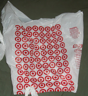 Commuting Cyclist Blog: Bike saddle protection: Target bags rock!