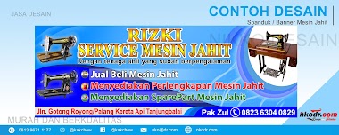  Contoh Desain Banner / Neon Box / Spanduk Usaha Mesin Jahit | Desain Buku Menu Murah Berkualitas 