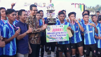 Final Turnamen Sepak Bola Hut ke-24 Aceh Singkil Diwarnai Drama Adu Pinalti