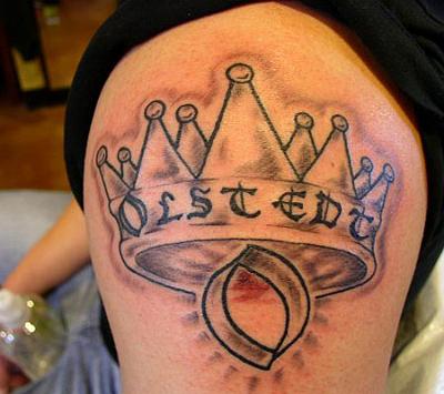 Labels crown tattoos