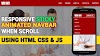 Animated Sticky Navigation bar on Scroll - Sticky Header on Scroll