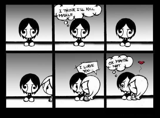 emo cartoons in love. I love the way you talk to me.