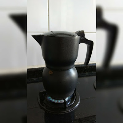 Cafeteira no fogo