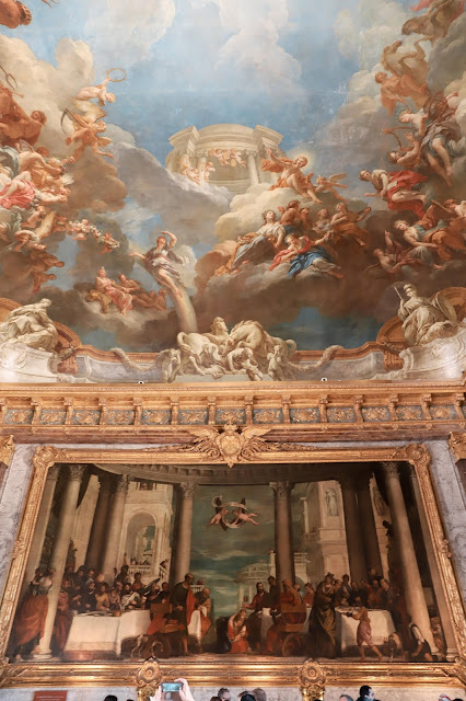 Beautiful paintings at the Palace of Versailles