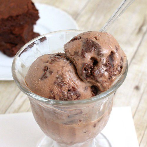 Milk Chocolate and Brownie Ice Cream Recipe