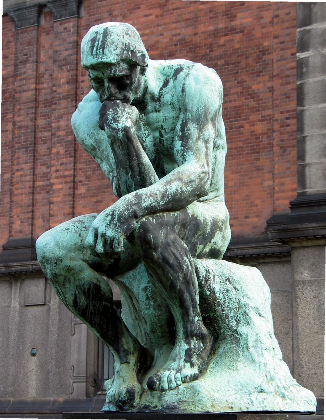 Public Domain Photos and Images: The Thinker, sculpture by 