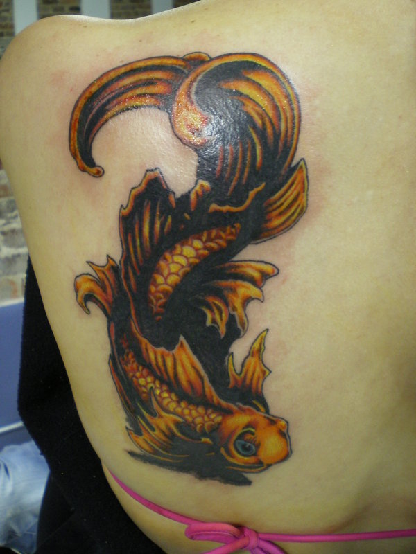 koi fish tattoo drawing