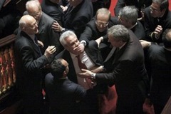 parliament_fight_italy