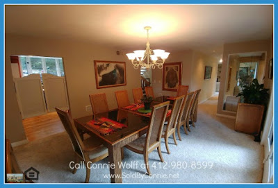 Pittsburgh PA Homes - Entertaining is easy with the elegant and large formal dining room of this home for sale in Pittsburgh PA.