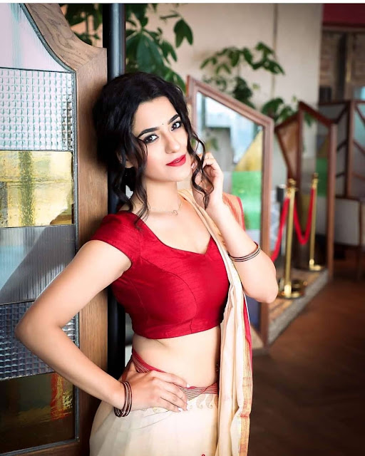 Akansha Sareen Indian model latest pics in saree