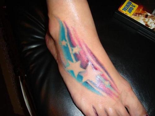 shooting star tattoos