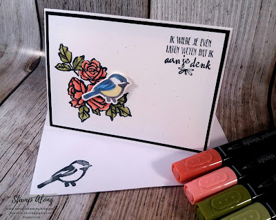 Stampin'Up! Petal palette, in de bloemetjes zetten, blends