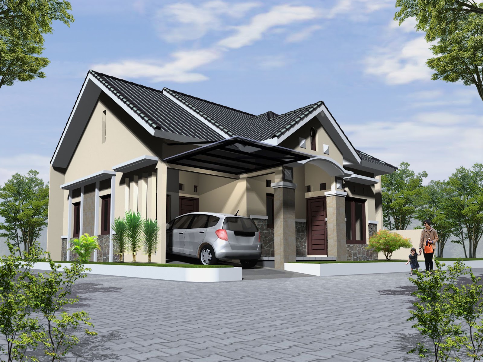 home design interior singapore Rumah  2 Lantai Di Lahan  Sempit  Rumah  Mewah Sederhana 