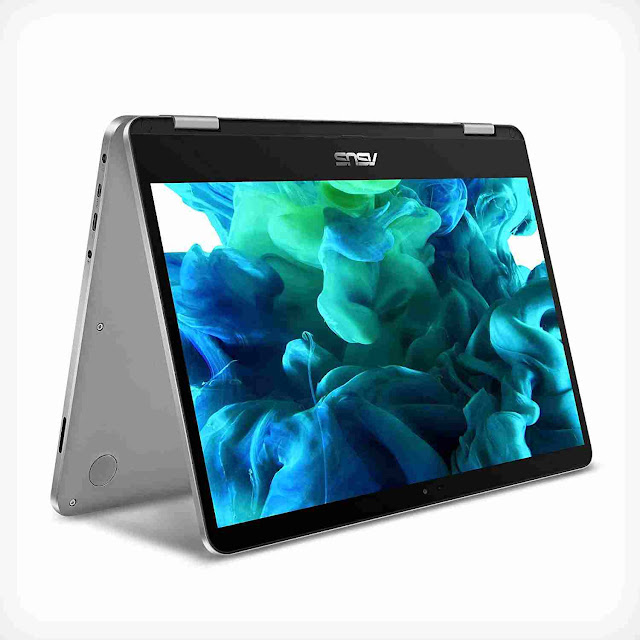ASUS VivoBook Flip 14 Thin and Light 2-in-1 Laptop, 14” HD Touchscreen, Intel Celeron N4020 Processor St. Patrick's Day Laptop Gifts