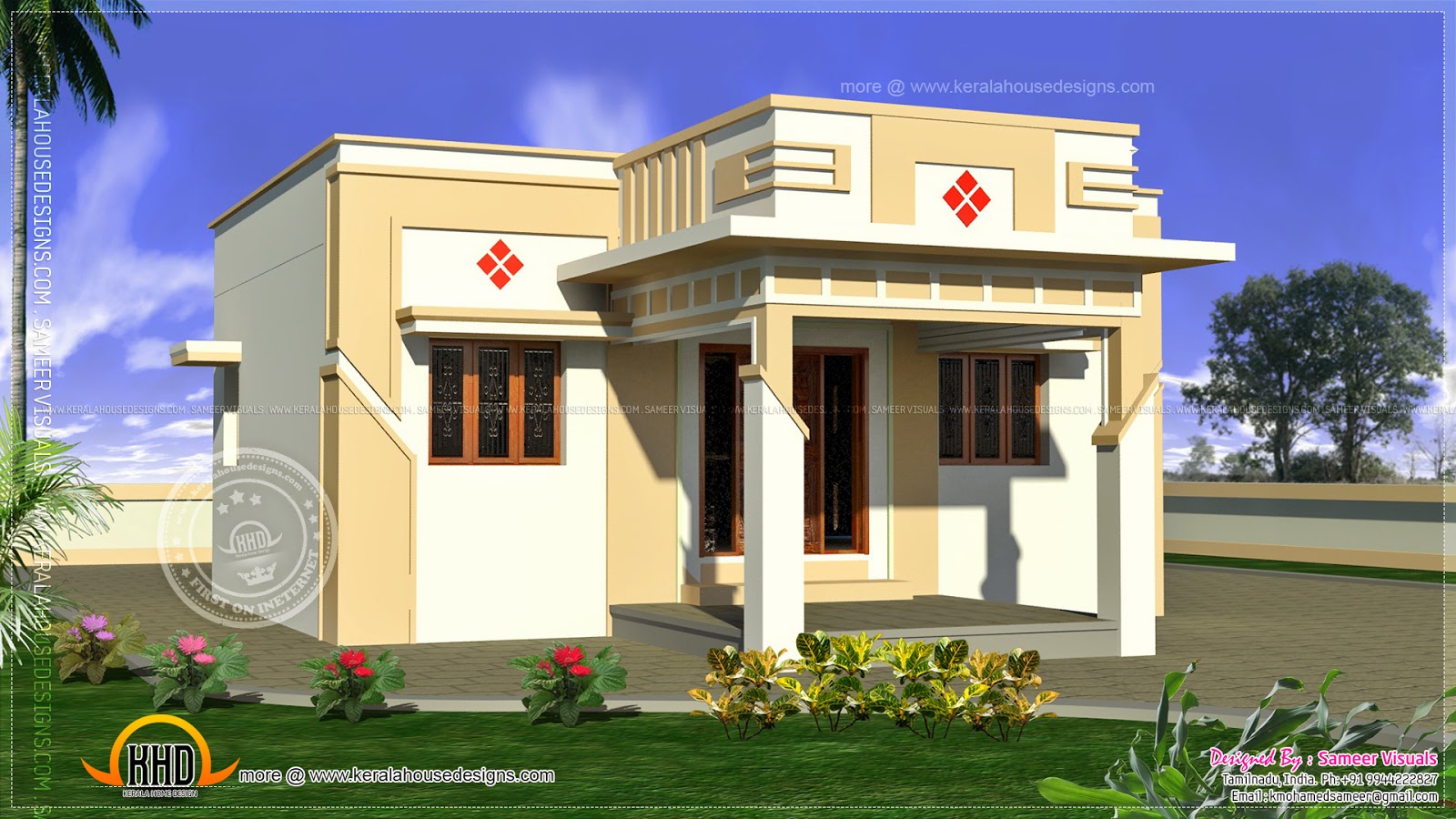 Low cost Tamilnadu  house  Indian House  Plans 
