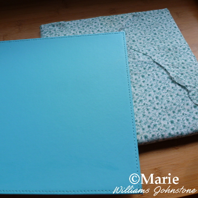 covering placemat with fabric